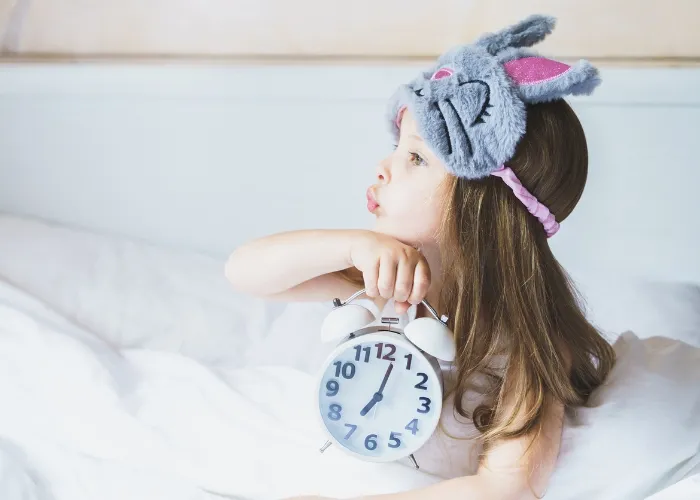 little girl sticking to her routines