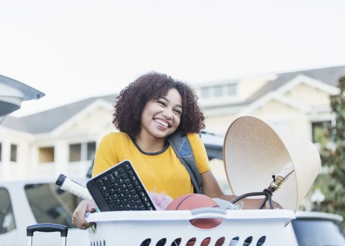 young adult making the college transition