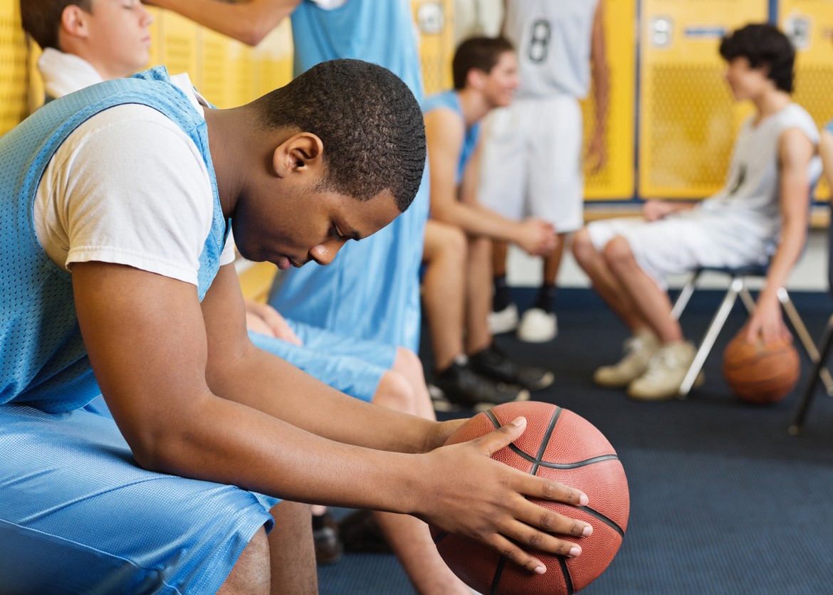 student athlete under pressure.
